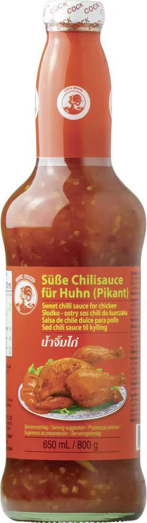 Cock süße Chilisauce für Huhn und Fleisch fruchtig Pikant 650ml