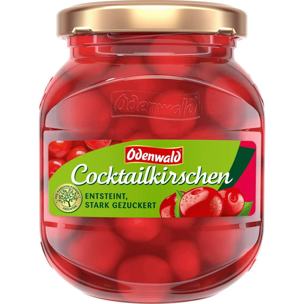 Pitted cocktail cherries, heavily sugared