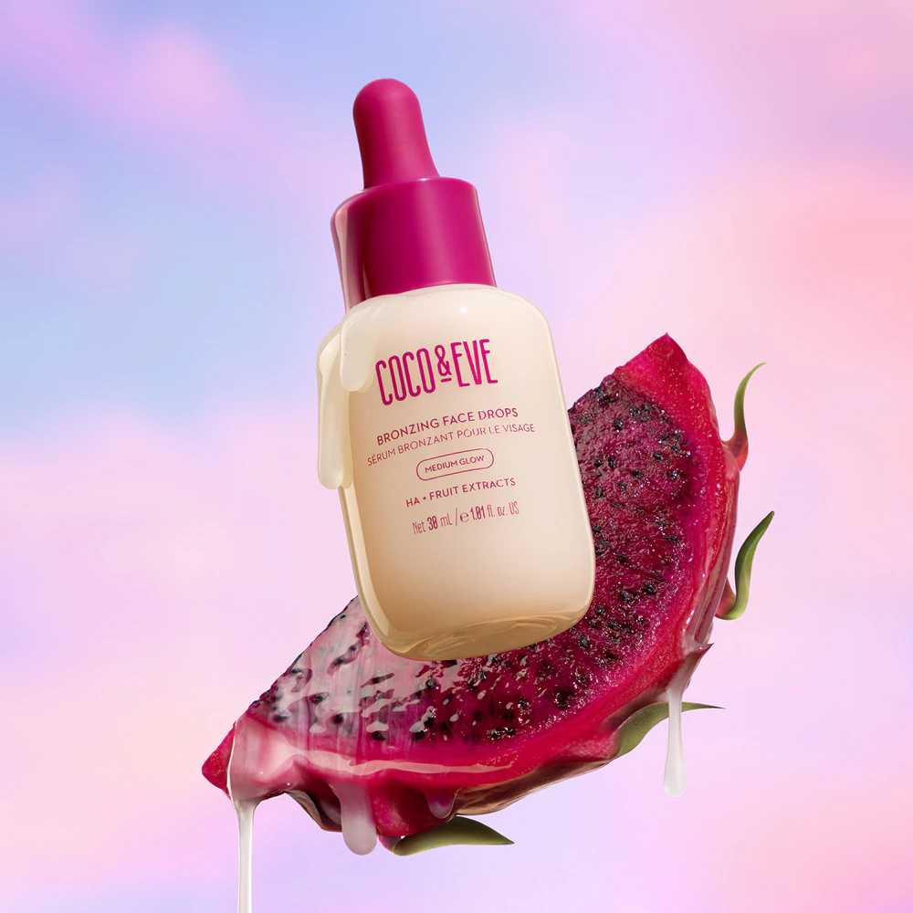 Coco & Eve Sunny Honey Bronzing Face Drops self-tanner - drops for the face