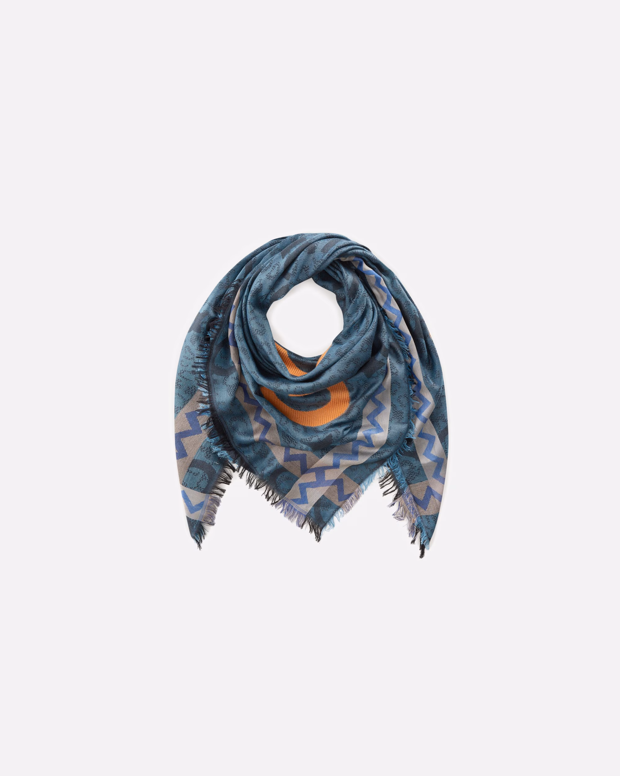 Codello scarf made from a pleasant modal blend with fil coupé technique