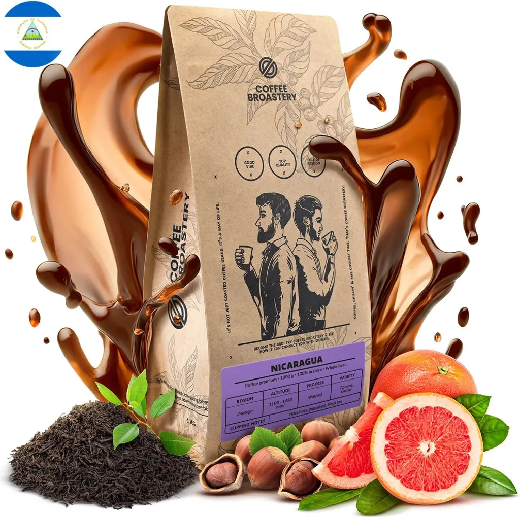 Coffee Broastery - Nicaragua Colibrí Azul Roasted Coffee Whole Bean 1 kg | Fresh Coffee Beans