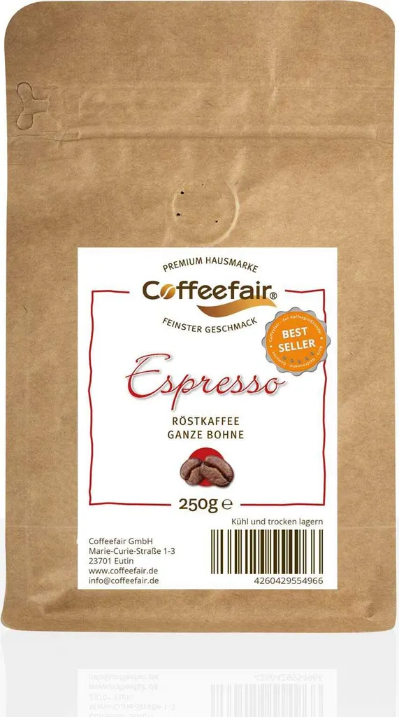 Coffeefair Espresso 250g Coffee Beans Barista Quality