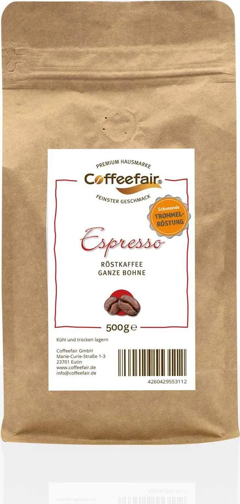 Coffeefair Espresso 500g Coffee Beans Barista Quality
