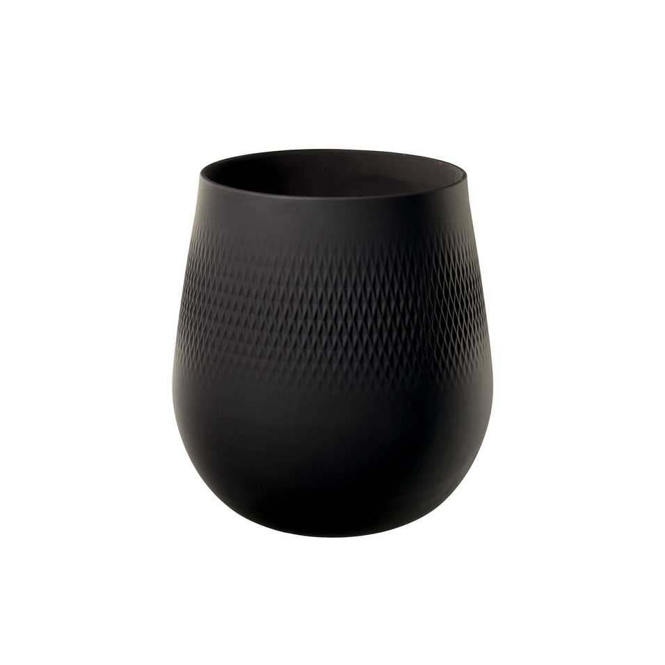 Collier Noir Carre Vase