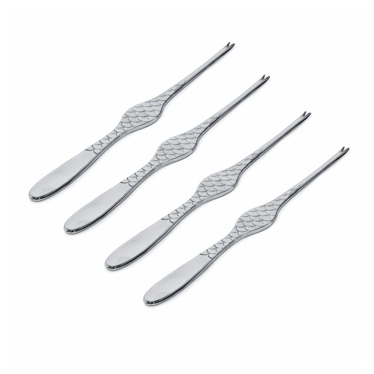 Alessi Colombina Fish Seafood Fork 4-Pack