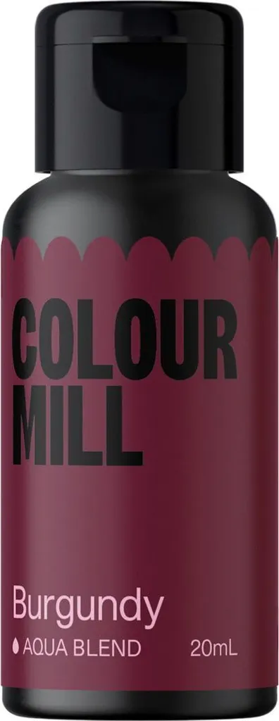 Colour Mill Liquid Food Colouring Aqua Blend Burgundy 20 ml