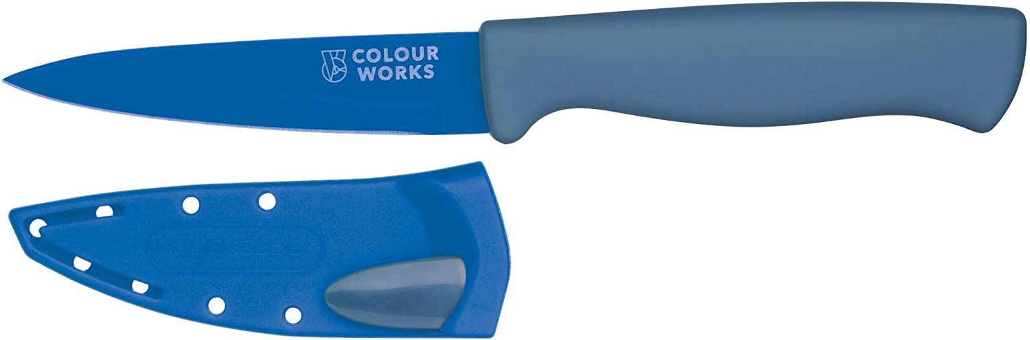 Colourworks CWBREKPARBLU Stainless Steel Paring Knife Blueberry