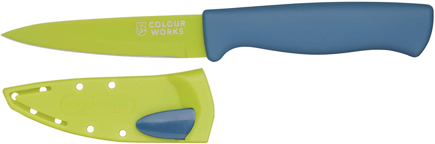 Colourworks Cwbrekpargrn Stainless Steel Paring Knife - Apple