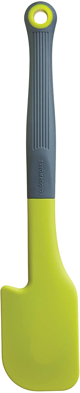 Colourworks CWBRSPATGRN Silicone Spatula with Built-In Tray Apple