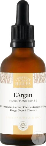 Comptoir Des Huiles LArgan Firming Oil Face And Body Dropper Bottle 50ml