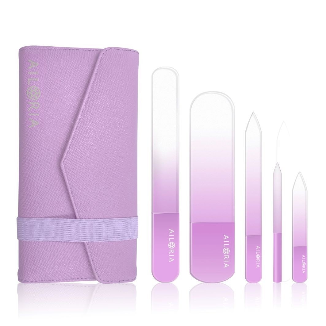 Ailoria CONTOUR LUXE Glass Nail File Set, 