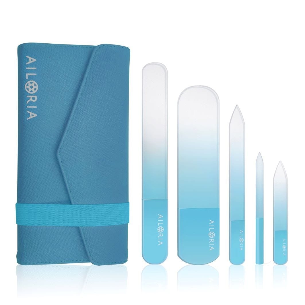 Ailoria CONTOUR LUXE Glass Nail File Set, 