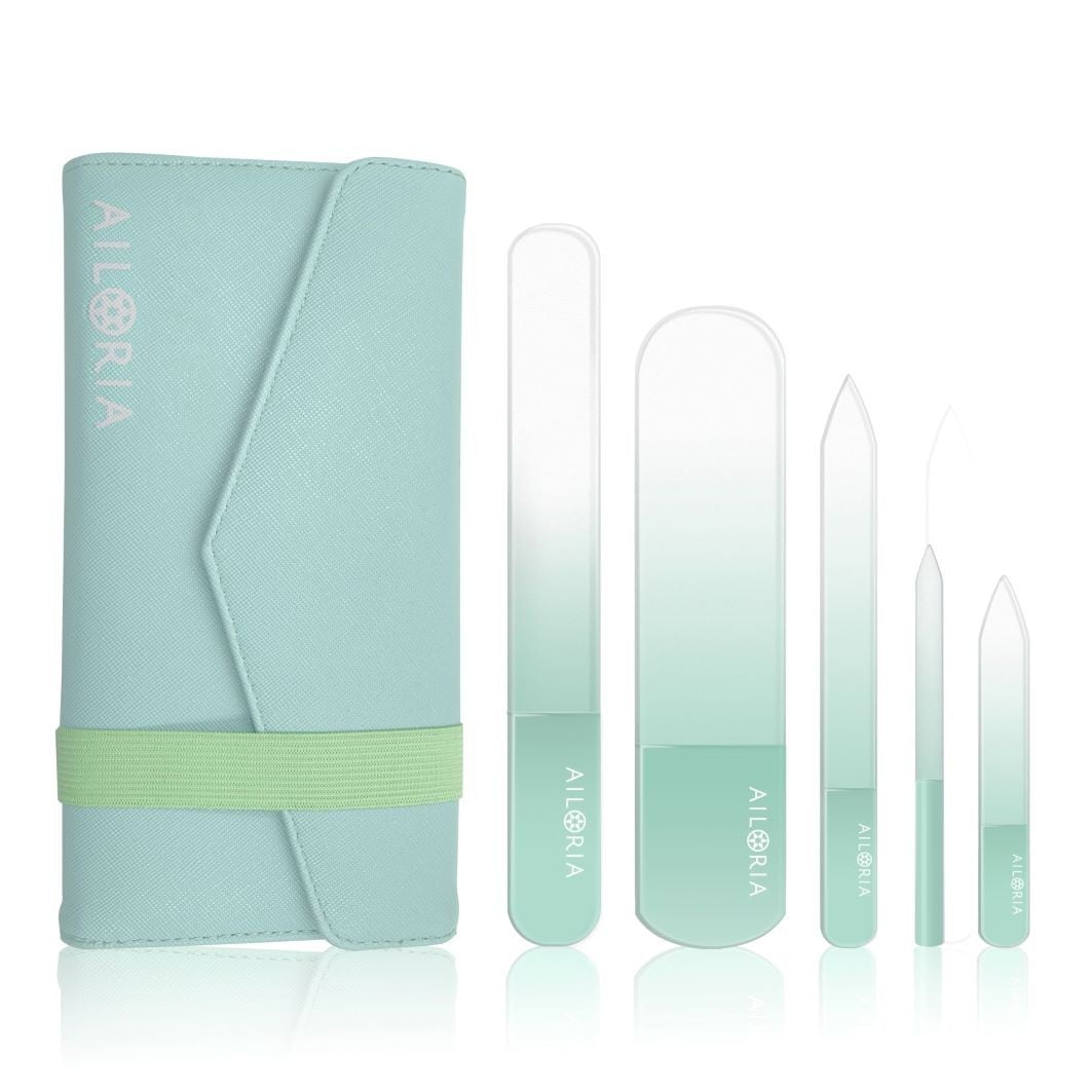 Ailoria CONTOUR LUXE Glass Nail File Set, 