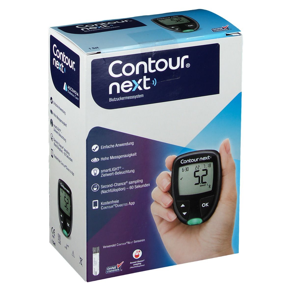 Contour next blood sugar measuring device MMOL/L