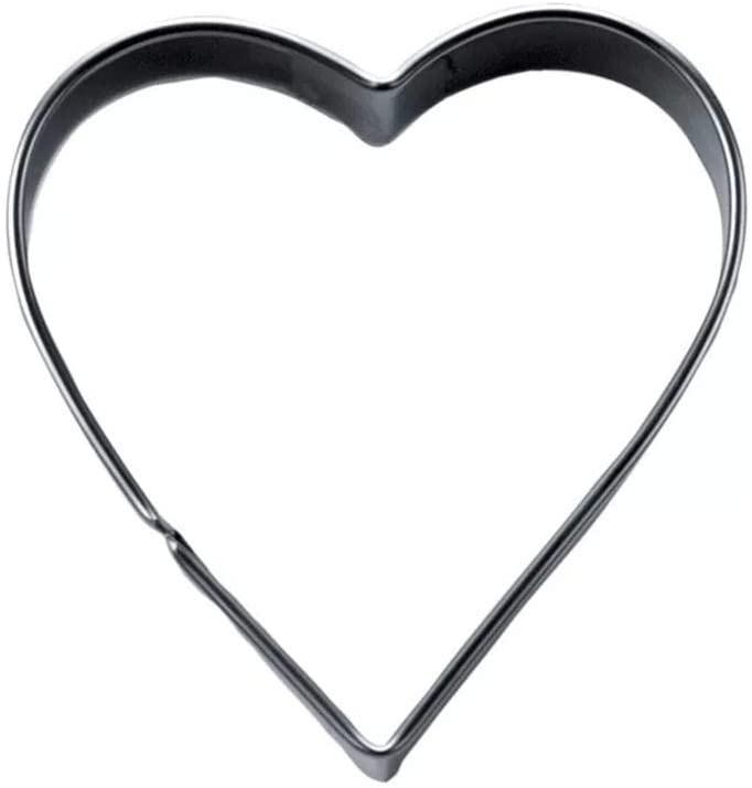 Staedter Cookie Cutter Heart 7.5 cm Height 2.5 cm, stainless steel