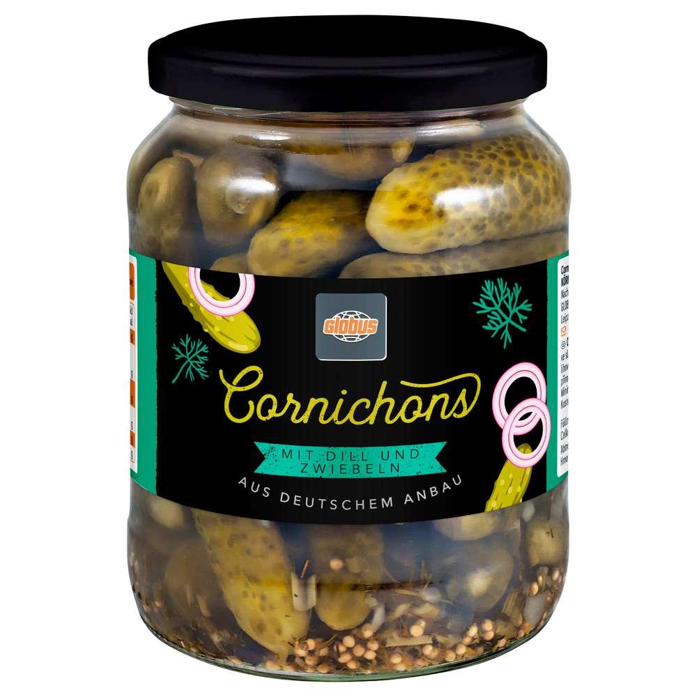 gherkins, dill and onions