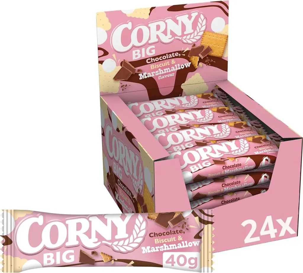 Corny Big Chocolate, Biscuit & Marshmallow 24x40g