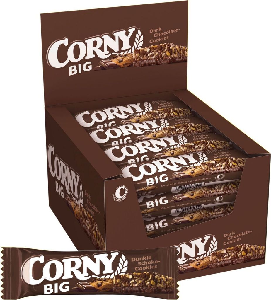 Corny Big Dunkle Schoko-Cookies Müsliriegel, 24x50g
