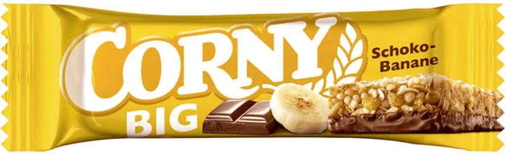 Corny Big Schoko Banane Milchschokolade und Bananenstückchen 50g