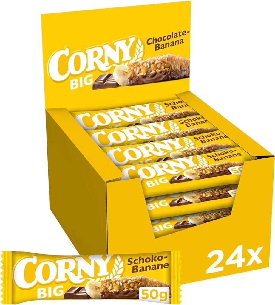 Corny Big Schoko-Banane Müsliriegel, 24x50g
