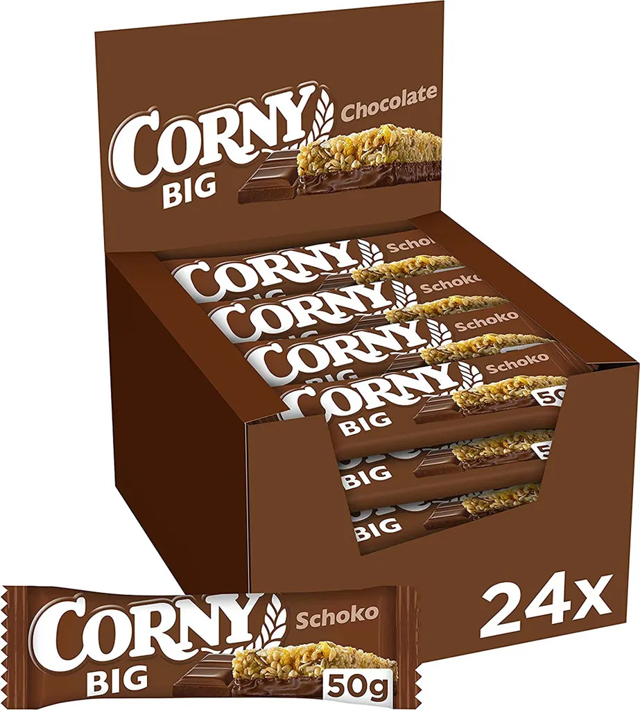 Corny Big Schoko Müsliriegel mit Milchschokolade 50g 24er Pack