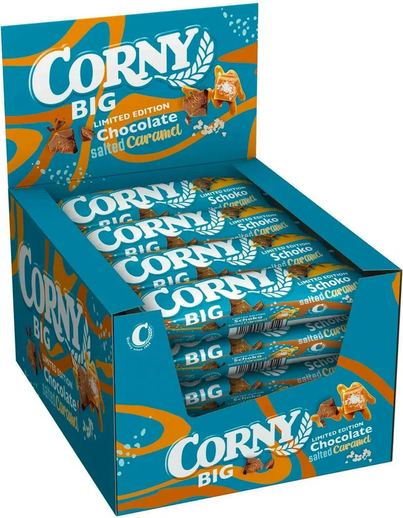 Corny BIG Schoko Salted Caramel Müsliriegel extra groß 40g 24er Pack