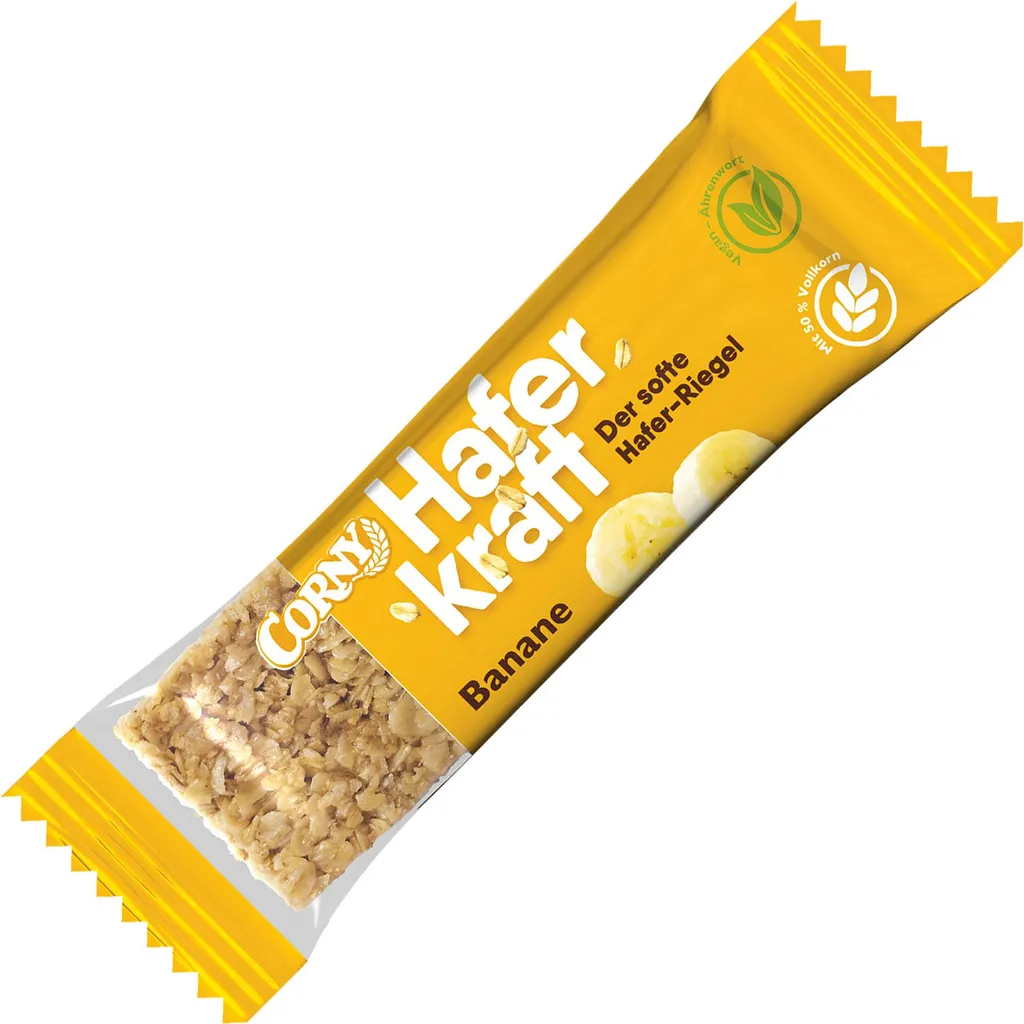 Corny Müsliriegel Haferkraft Riegel Banane Vollkorn Vegan 65g