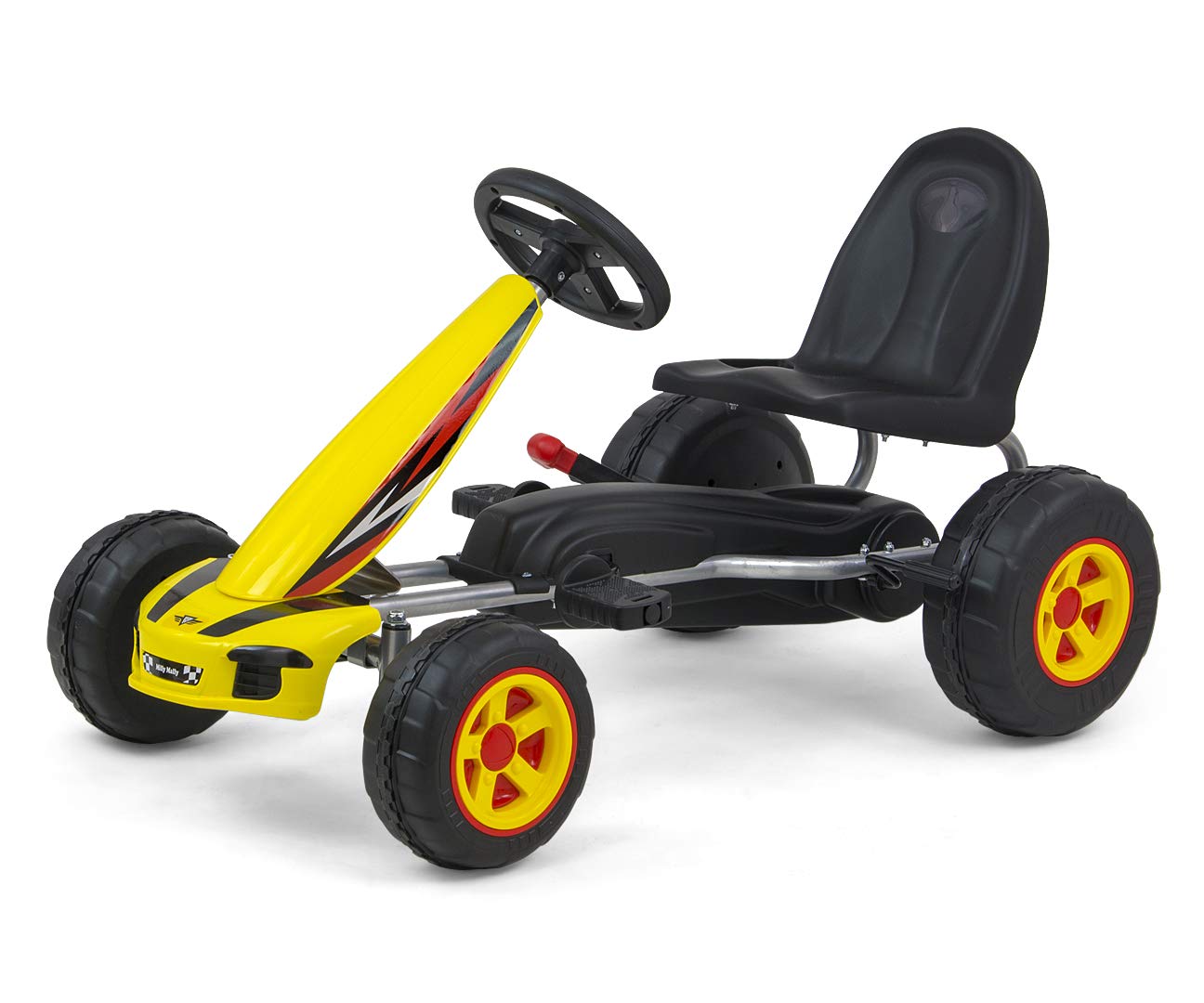 Milly Mally 5901761125863 Go-Kart with pedals Viper Yellow, gelb, 7.4 kg