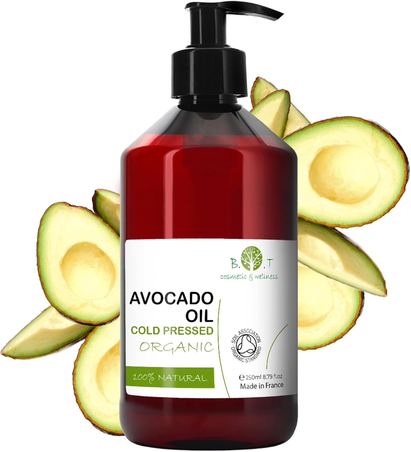 B.O.T Cosmetic & Wellness - Organic Avocado Oil Conditioner for Hair, Face, Body | Vitamin Rich, Regenerating | Non-Greasy | 250 ml, Pack of 1