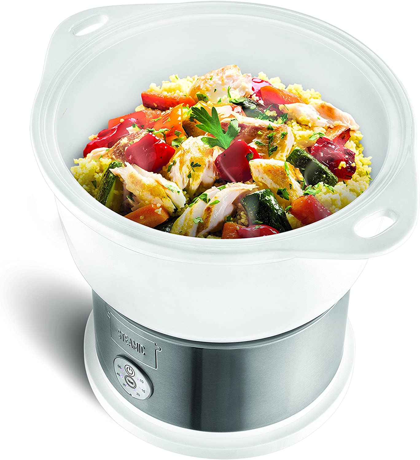 Kalorik Ceramic Steamer with BPA-free Bowl 4.5 Litres | Timer | One Touch Operation