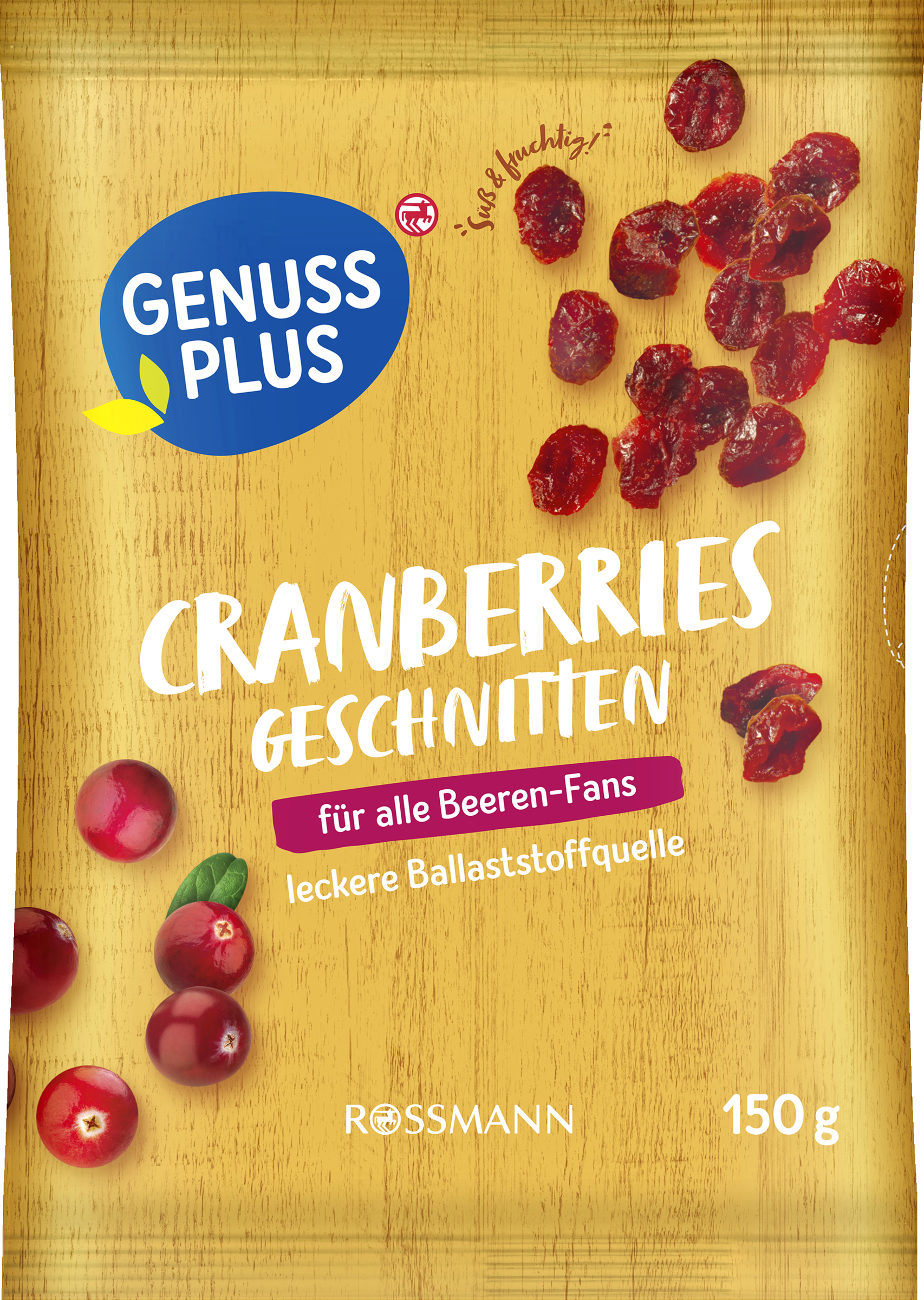 GENUSS PLUS Sliced ​​cranberries