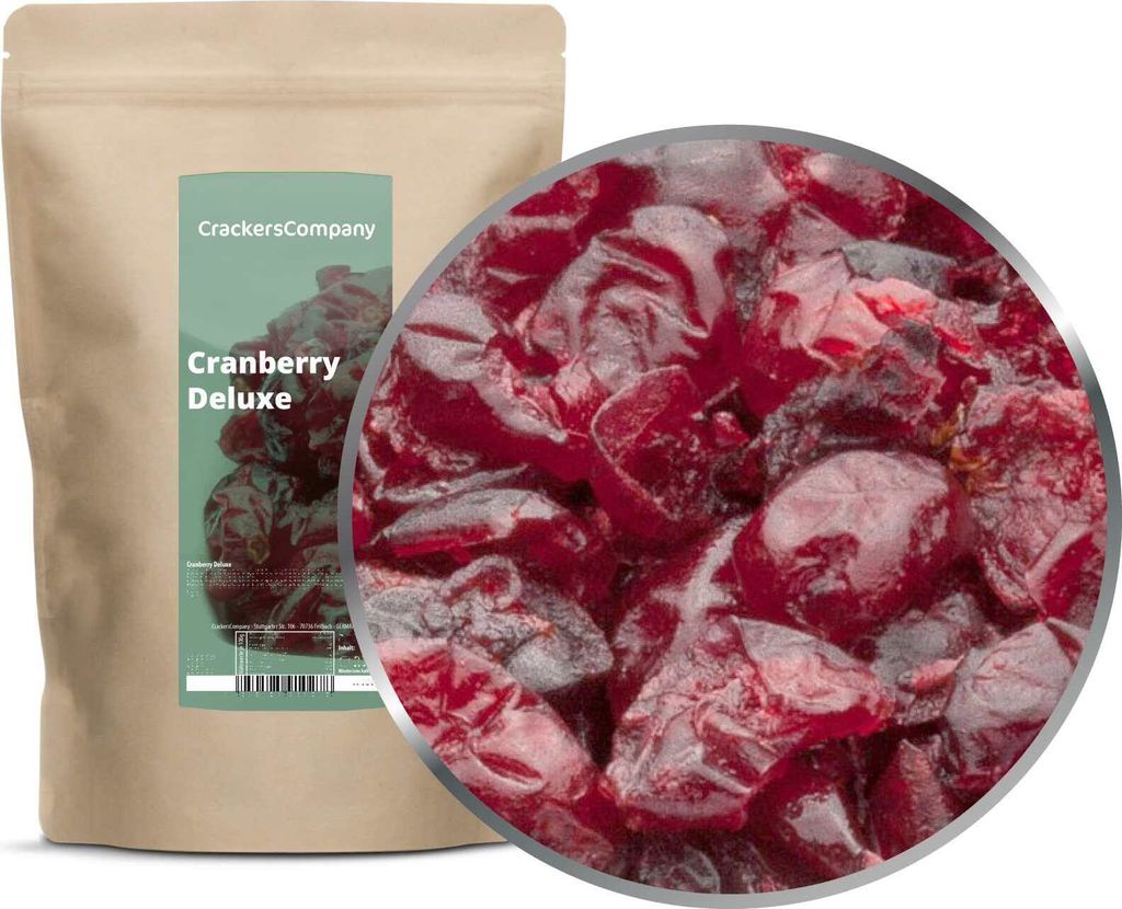CRANBERRY DELUXE ZIP bag 600g
