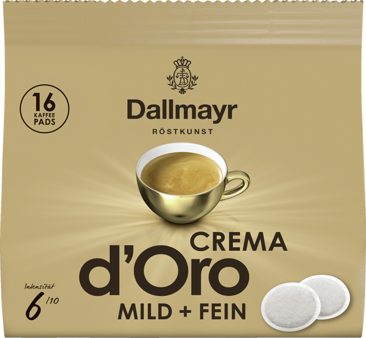 Crema dOro mild + fein Kaffepads