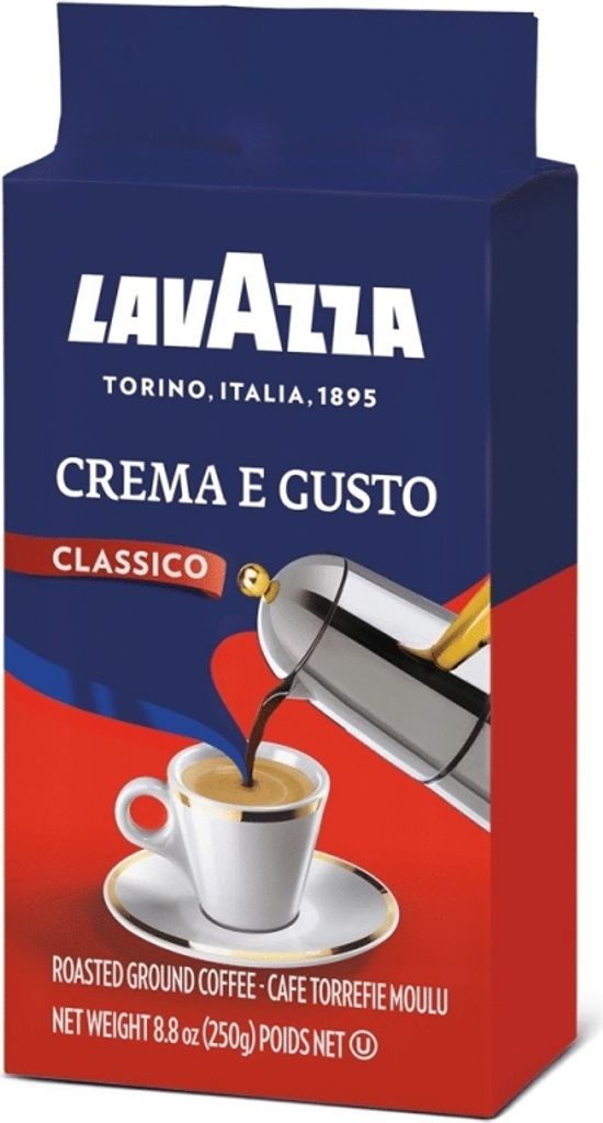 Crema e Gusto Classico 250g ground coffee - Lavazza