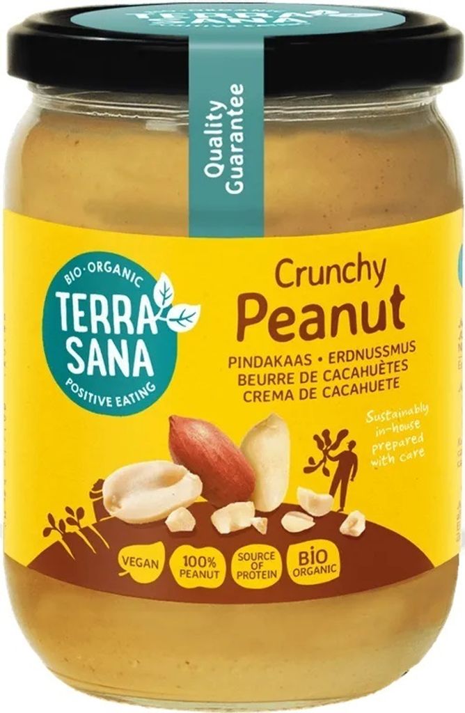CREME AUS GERÖSTETEN ERDNÜSSEN CRUNCHY500 g - TERRASANA
