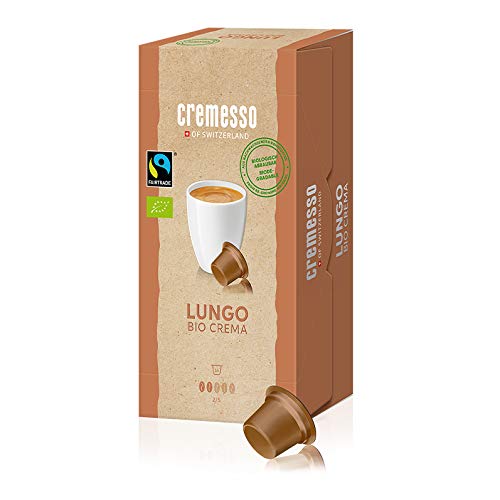 Cremesso Lungo Bio Crema, 16 Capsules, Pack of 3