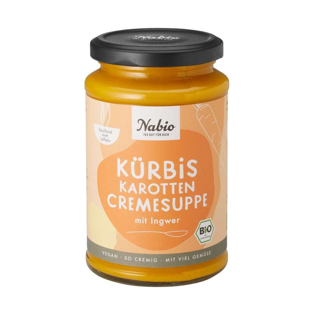 Pumpkin and carrot cream soup