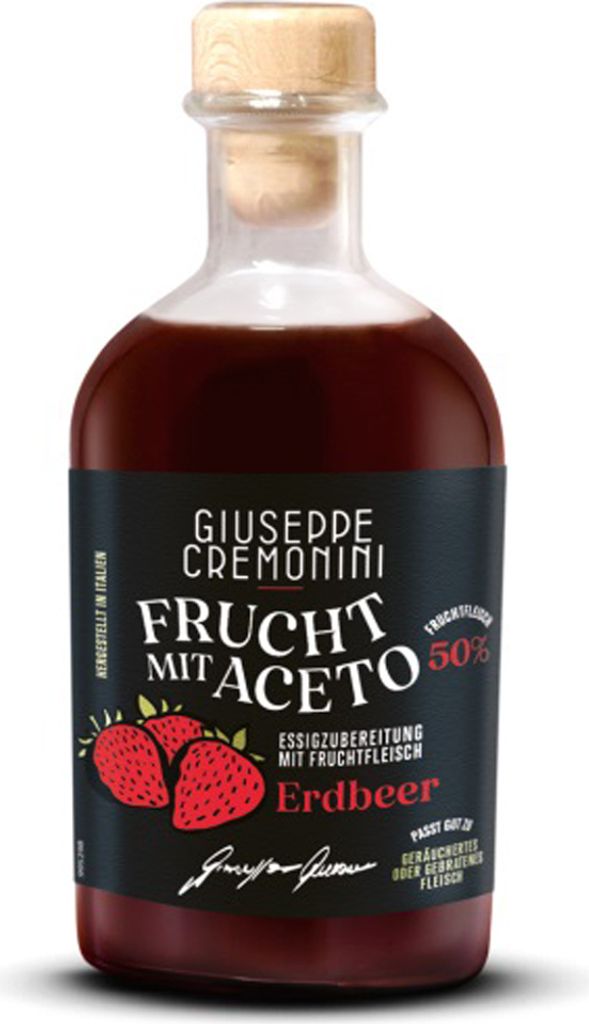 Cremonini Fruit with Aceto Strawberry delicate sweet and sour sauce 250ml