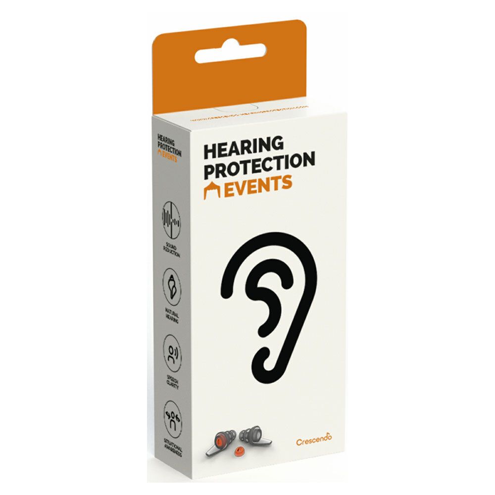 Crescendo hearing protection events
