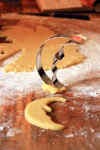 Crescent Moon with Face Cookie Cutter, 9 cm, Shape Stainless Steel