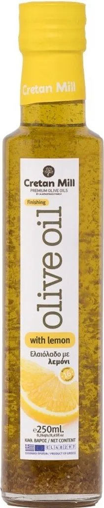 CRETAN MILL 15712 Olivenöl mit Kräuteraroma LEMON 250ml Flasche