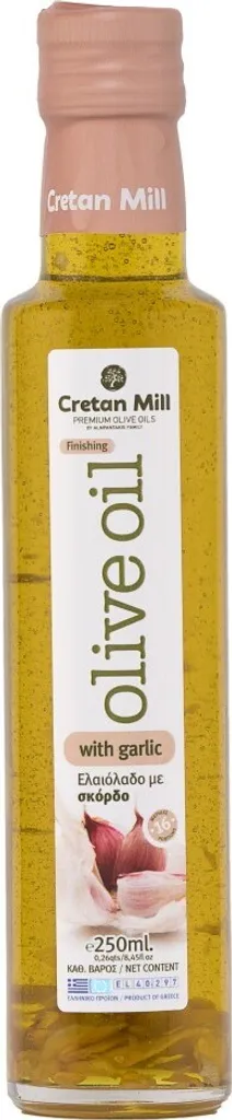 CRETAN MILL 15722 Olivenöl mit Kräuteraroma KNOBLAUCH 250ml Flasche