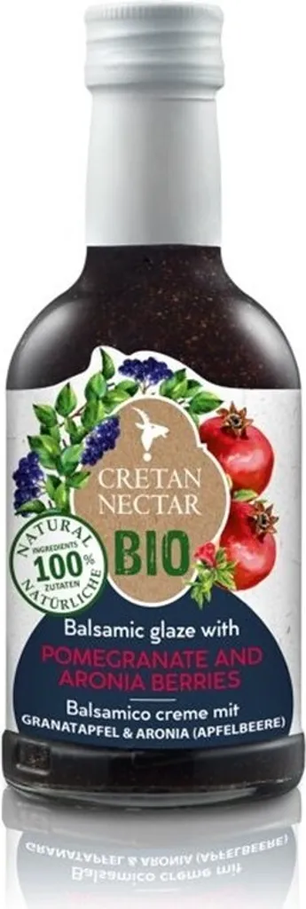 CRETAN NECTAR 01751 - Organic Balsamic Cream with Pomegranate & Aronia 200ml from Crete