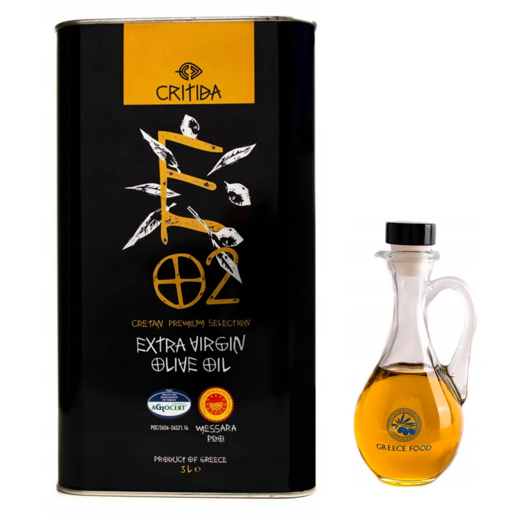 Critida, Olive Oil 3L, Additional Olive Oil Bottle 250 ml, Extra Virgin Olive Oil, Olive Oil, Greek Food, Olive Oils