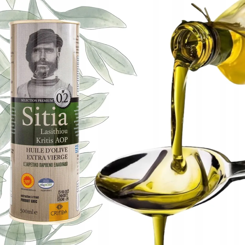 Critida, Olivenöl 500 ml 0,2%, Extra Vergine, Griechisches Olivenöl, Sitia, Olivenöle