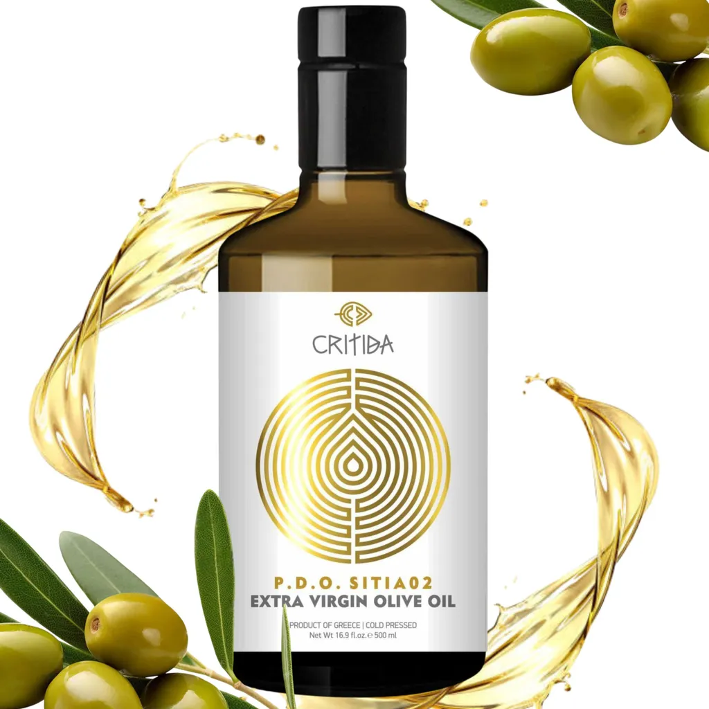 Critida, olive oil 500 ml, Greek virgin olive oil, extra virgin olive oil SITIA 0.2
