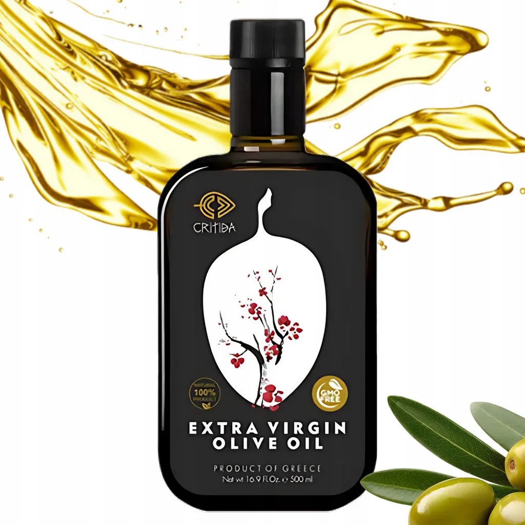 Critida, Olive Oil 500ml, Extra Virgin, Greek Olive Oil, First Pressed Olive Oil