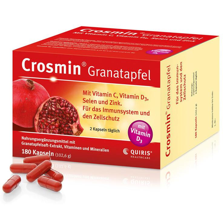 Crosmin pomegranate for a strong immune system + cell protection with vitamin C, D3 + zinc
