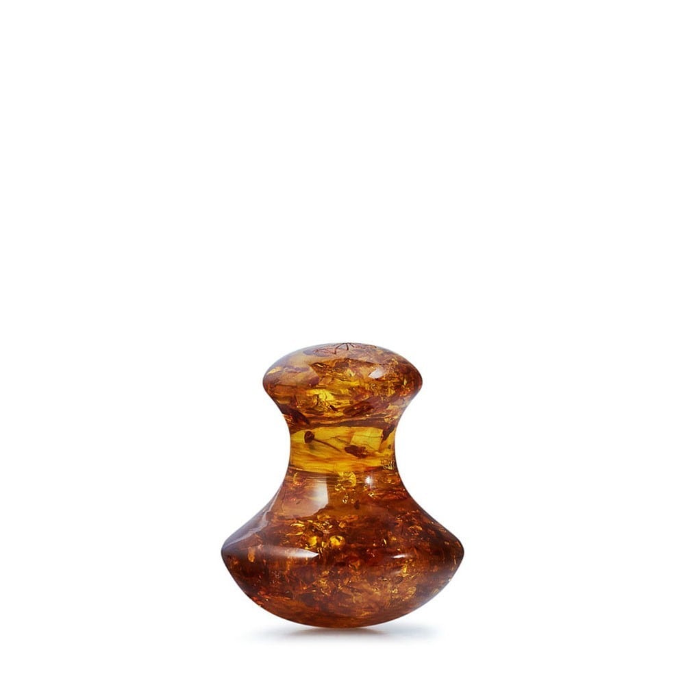CRYSTALLOVE Cognac amber mushroom gua sha