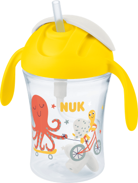 NUK Straw cup Motion Cup yellow, from 8 months, 230 ml, 1 pc